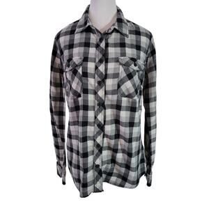 Duluth Trading Co‎ Size M Women's T-Shirt Flannel Long Sleeve Shirt Plaid